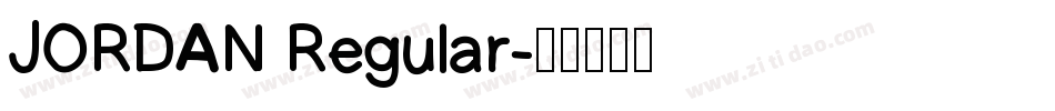 JORDAN Regular字体转换
